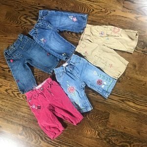 GAP Gymboree Jeans Khakis Corduroy Bundle 6-12M
